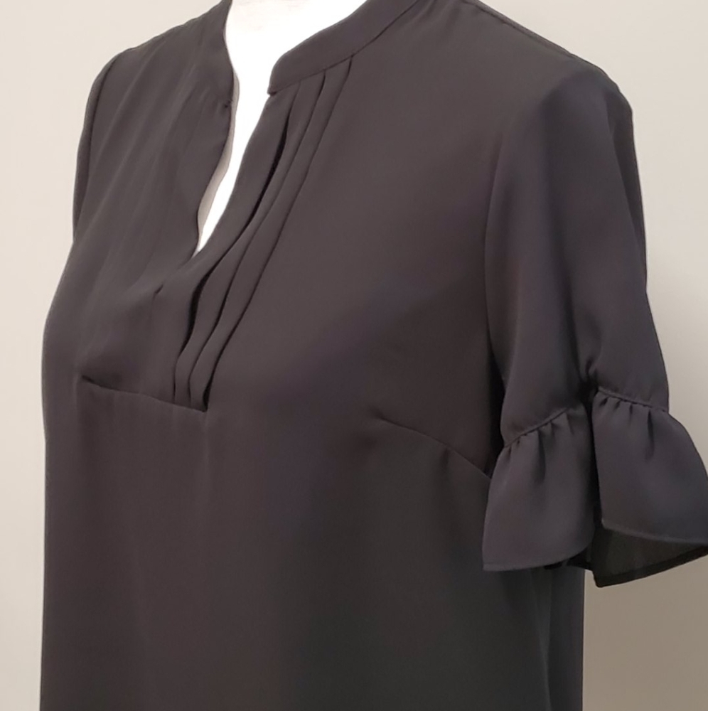 [The Limited] SS Pleated VNeck Blouse - Picture 6 of 7
